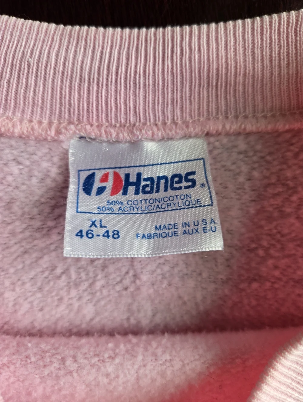 ​🐰 Vintage 80s/90s Hanes Pink Bunny Appliqué Sweatshirt - Picture 10 of 10